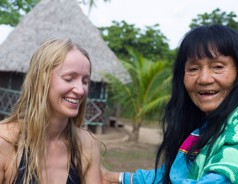 Ynes and Nicola in the Amazon